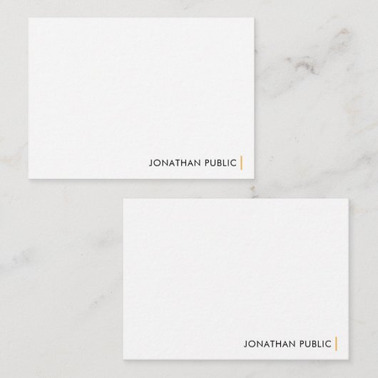 Elegant modern Eenvoudig ontwerp - Sjabloon op maa (Voorkant / Achterkant)