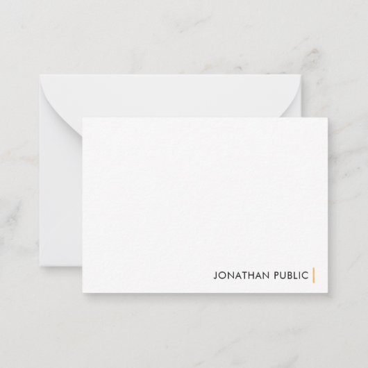 Elegant modern Eenvoudig ontwerp - Sjabloon op maa (Achterkant)