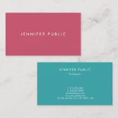 Elegant Modern Eenvoudig Ontwerp Sjabloon Trend Kl Visitekaartje (Voorkant / Achterkant)