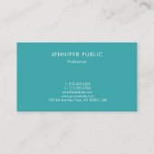 Elegant Modern Eenvoudig Ontwerp Sjabloon Trend Kl Visitekaartje (Achterkant)