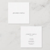 Elegant modern Eenvoudig ontwerp, Sjabloon voor ge Vierkante Visitekaartje (Voorkant / Achterkant)