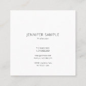 Elegant modern Eenvoudig ontwerp, Sjabloon voor ge Vierkante Visitekaartje (Achterkant)