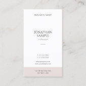 Elegant Modern Eenvoudig Ontwerp Verticale Sjabloo Visitekaartje (Voorkant)