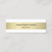 Elegant modern, eenvoudig papier, luxe Professiona Mini Visitekaartje (Voorkant)