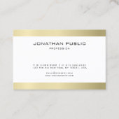 Elegant modern Eenvoudig platte gouden look Trendy Visitekaartje (Voorkant)