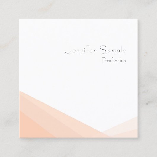 Elegant modern Eenvoudig professioneel minimalisti Vierkante Visitekaartje (Voorkant)
