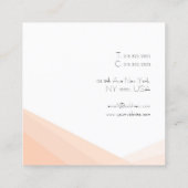Elegant modern Eenvoudig professioneel minimalisti Vierkante Visitekaartje (Achterkant)