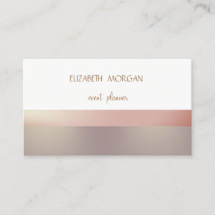 Elegant Modern Eenvoudig Roze Strepen Visitekaartje
