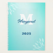 Elegant Modern Eenvoudig Subtiel Monogram Planner (Voorkant)