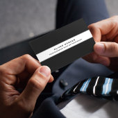 Elegant Modern Eenvoudig zwart / wit Visitekaartje