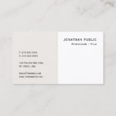 Elegant Modern Eenvoudige Sjabloon Professionele C Visitekaartje (Achterkant)