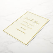 Elegant modern eiwit olie bespaart de datum Kaart (Gedraaid)