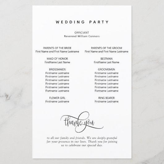 Elegant Modern en Eenvoudig, het Programma van de  (Achterkant)