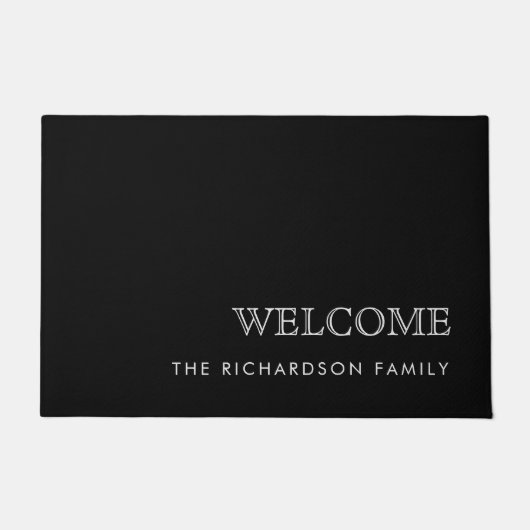Elegant modern en professioneel | Zwart Deurmat (Voorkant)