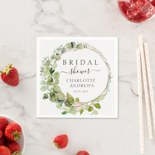 Elegant, modern, eucalyptus servet (Insitu)