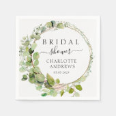 Elegant, modern, eucalyptus servet (Voorkant)