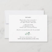 Elegant Modern Eucalyptus Trouwdetails Kaart (Voorkant)