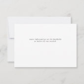 Elegant Modern Eucalyptus Trouwdetails Kaart (Achterkant)