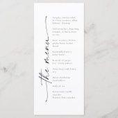 Elegant Modern Evenement of Huwelijksreceptie Menu (Voorkant)