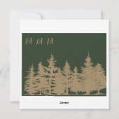 Elegant Modern Fa La La Foto Evergreen Kerstmis Feestdagenkaart (Achterkant)