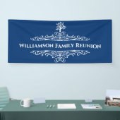 Elegant modern Family Tree Monogram Event Spandoek (Beurs)