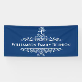 Elegant modern Family Tree Monogram Event Spandoek