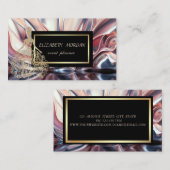 Elegant modern Faux Gold Dress Abstract Visitekaartje (Voorkant / Achterkant)