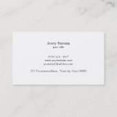 Elegant modern Faux Gold en Black Striped Visitekaartje (Achterkant)