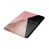 elegant modern faux roos goudfolie roze geometrisc badmat (Gekanteld)