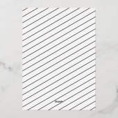 Elegant Modern Five Photo Collage Hanukkah Folie Feestdagenkaart (Achterkant)