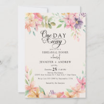 Elegant Modern Floral Classic | Rehearsal Dinner