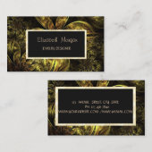 Elegant Modern Floral, Gold Lijst Jewelry Designer Visitekaartje (Voorkant / Achterkant)