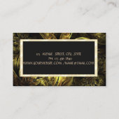 Elegant Modern Floral, Gold Lijst Jewelry Designer Visitekaartje (Achterkant)