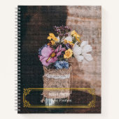 Elegant modern Floral Gold Notitieboek (Voorkant)