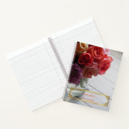 Elegant modern Floral Gold Notitieboek