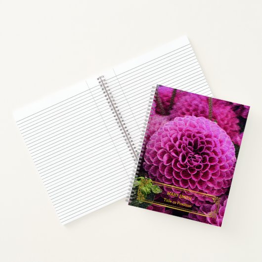 Elegant modern Floral Gold Notitieboek (Binnen)
