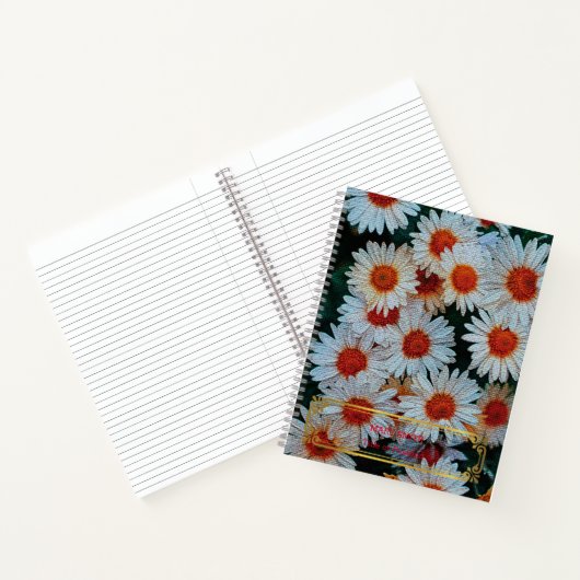 Elegant modern Floral Gold Notitieboek (Binnen)