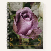 Elegant modern Floral Gold Notitieboek (Voorkant)
