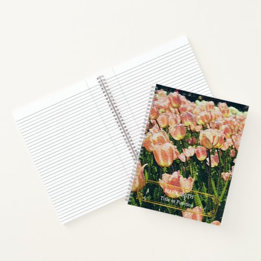 Elegant modern Floral Gold Notitieboek (Binnen)