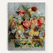 Elegant modern Floral Gold Notitieboek (Voorkant)