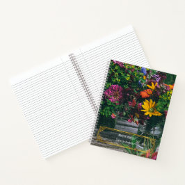 Elegant modern Floral Gold Notitieboek