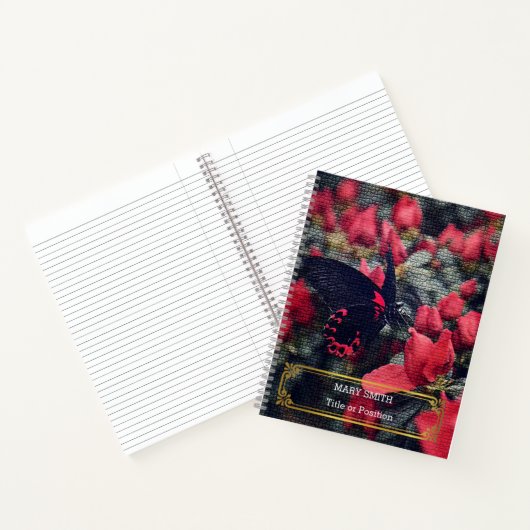 Elegant modern Floral Gold Notitieboek (Binnen)