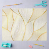 Elegant modern Floral Gold White Line Collectie Tissuepapier (Craft)