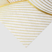 Elegant modern Floral Gold White Line Collectie Tissuepapier (Detail)