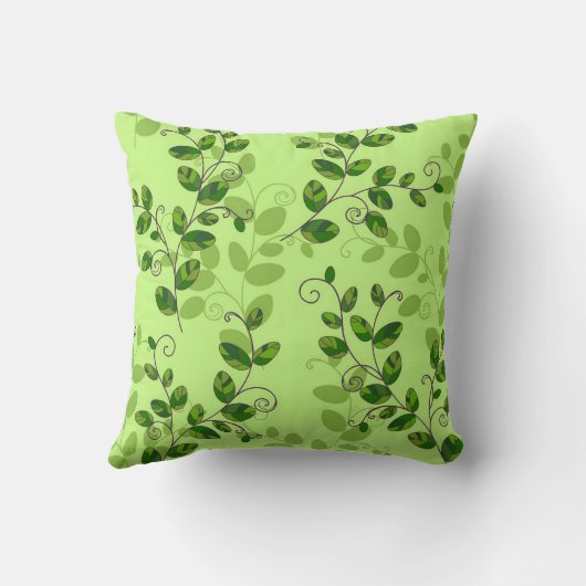 Elegant Modern Floral Kussen (Achterkant)