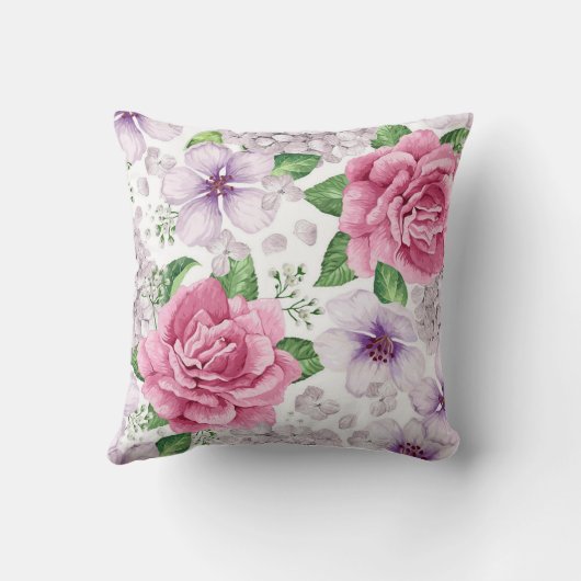 Elegant Modern Floral Kussen (Achterkant)