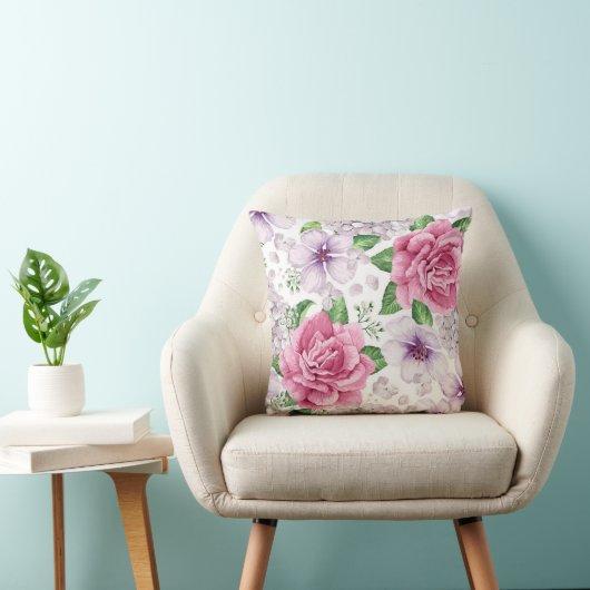Elegant Modern Floral Kussen (Stoel)