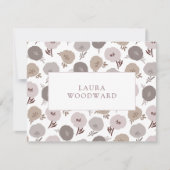 Elegant modern Floral Pattern, gepersonaliseerd Notitiekaartje (Voorkant)