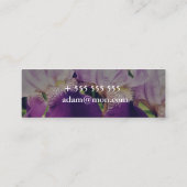 Elegant Modern Floral Photo Mini Visitekaartje (Achterkant)