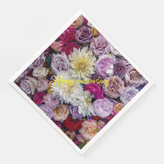 Elegant Modern Floral Servet (Hoek)